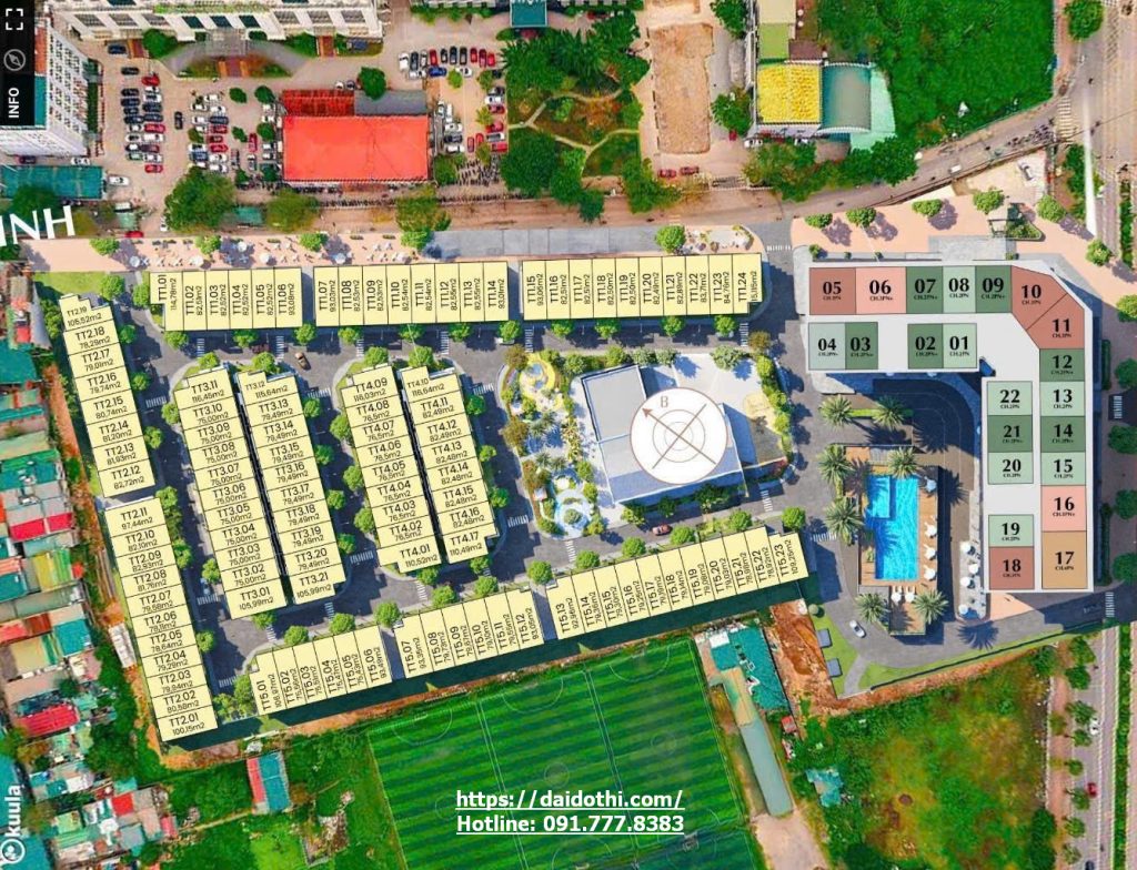 Mipec tố Hữu mặt bằng phân khu chức năng