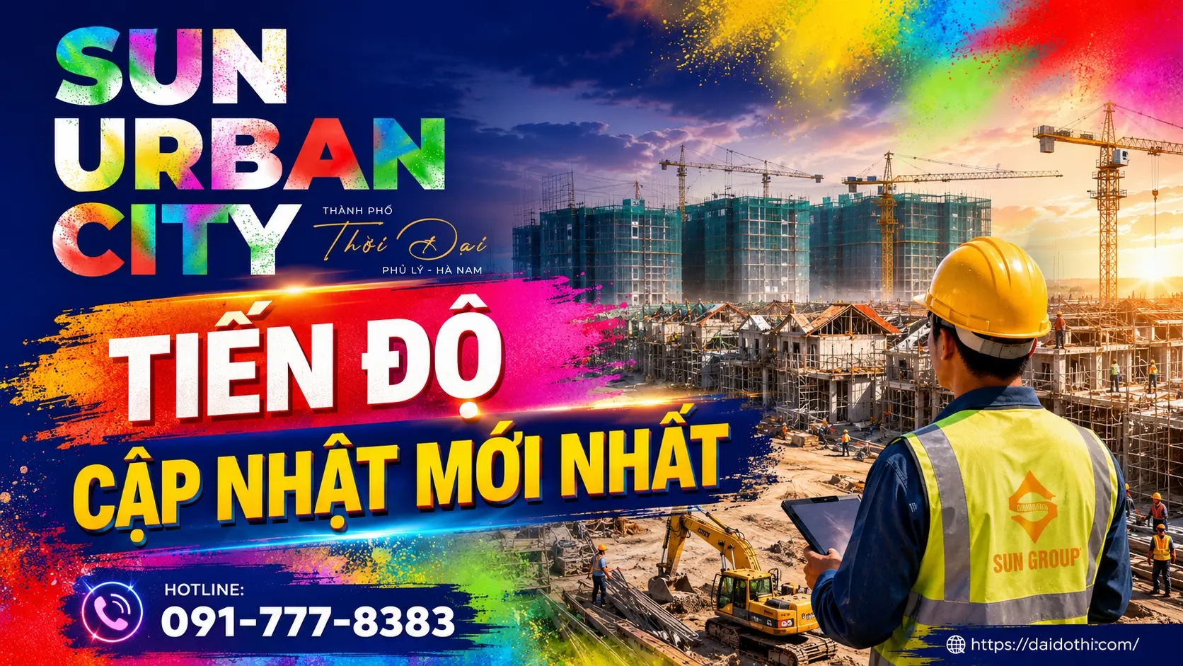 Sun Urban City tiến độ Cập nhật 2026
