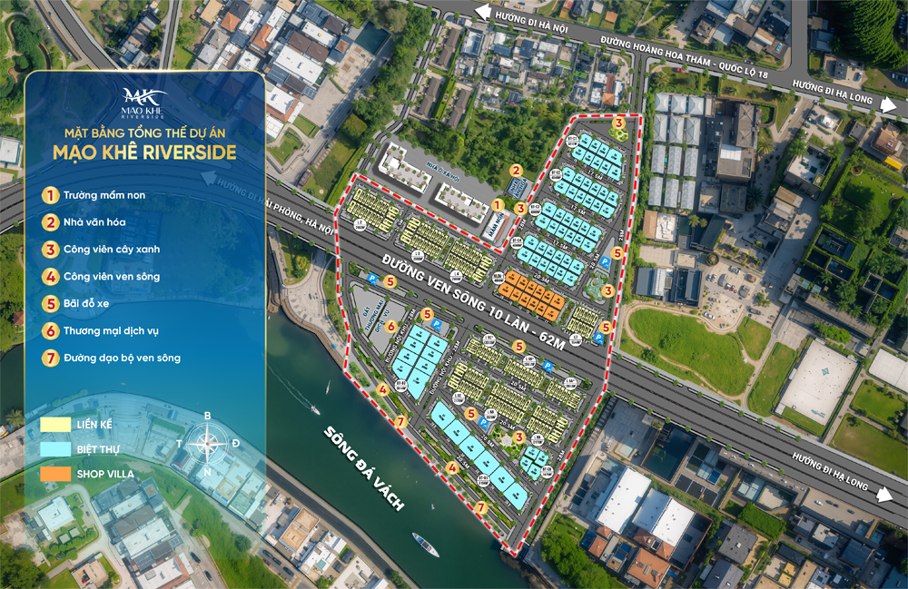 Đánh giá Mạo Khê Riverside - Mặt bằng tổng thể khu dân cư Vĩnh Hồng