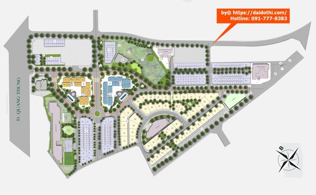 Mặt bằng quy hoạch dự án The Vista Văn La Hà Đông 2026
