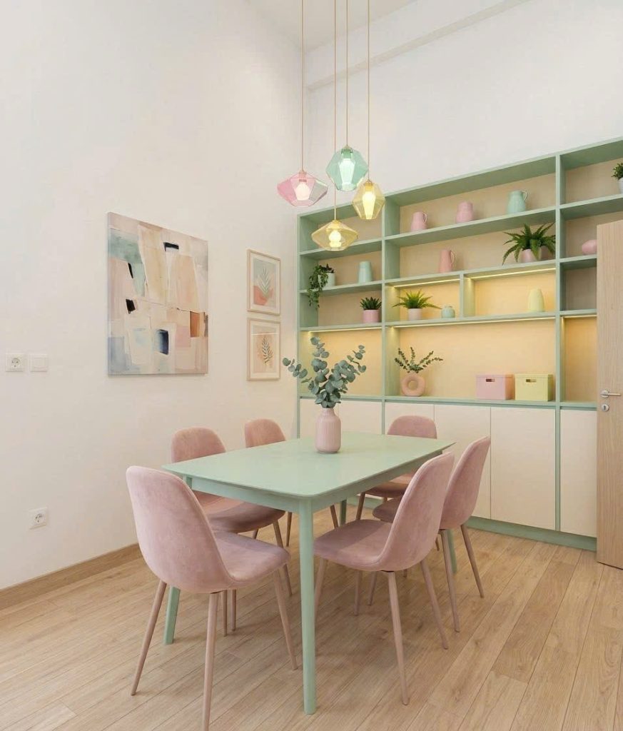 thiết kế nội thất căn họ studio phong cách hiện đại nữ tính