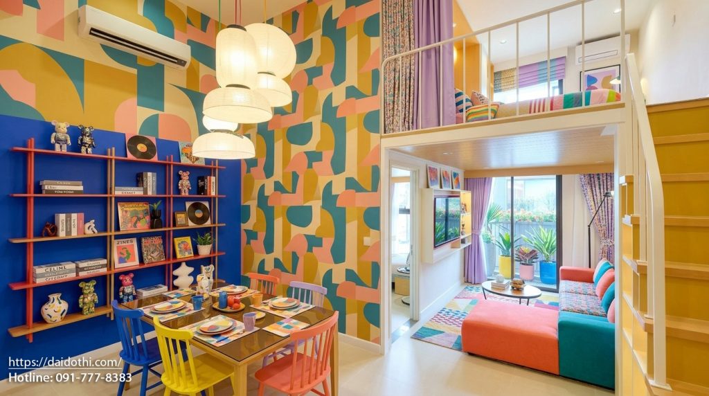 Thiết kế nội thất căn hộ Sun Urban City 1PN+ phong cách hiện đại