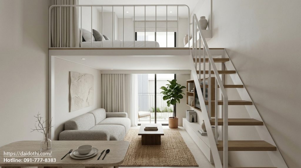 Thiết kế nội thất căn hộ Sun Urban City Studio phong cách Minimalism (tối giản) tối ưu diện tích nhỏ