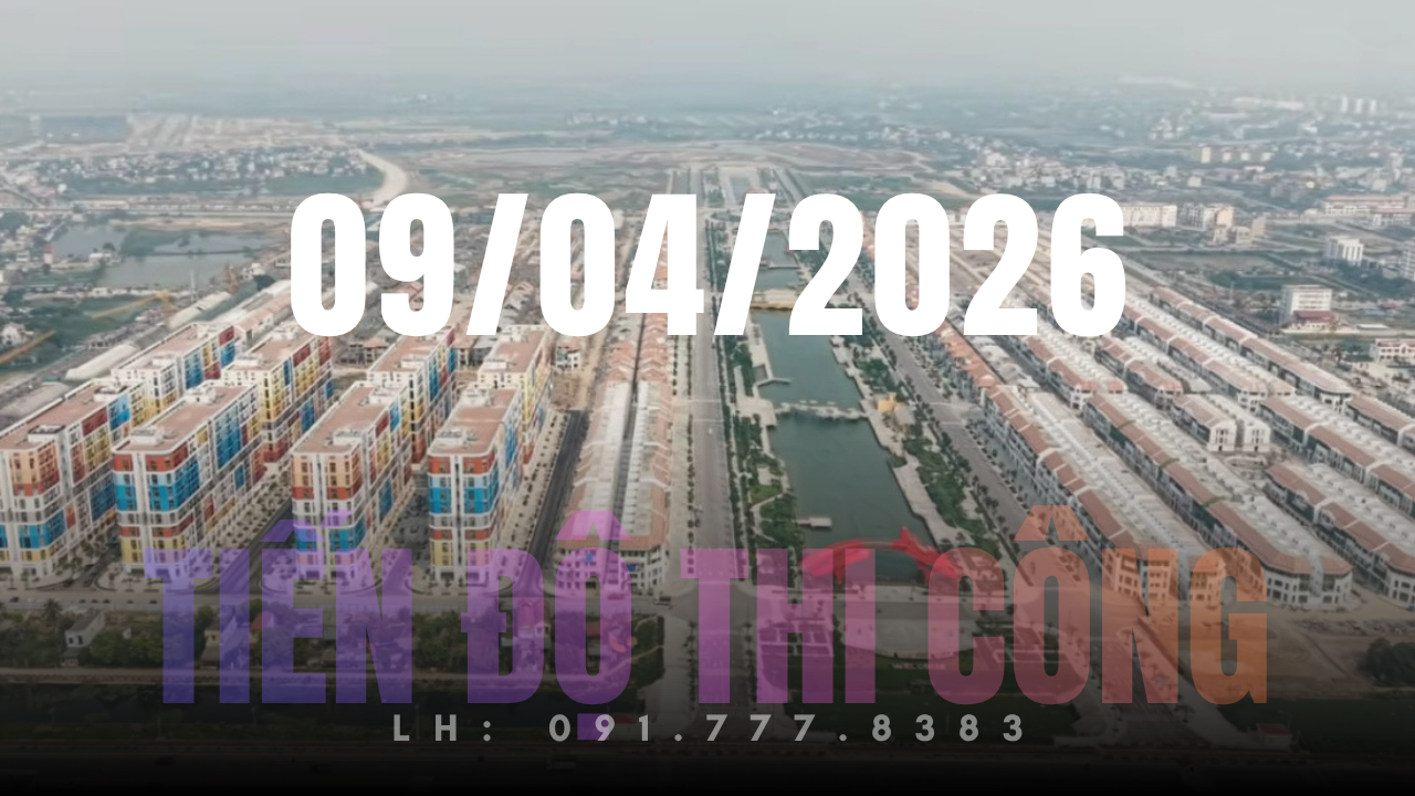 tiến độ sun urban city cập nhật 09/04/2026