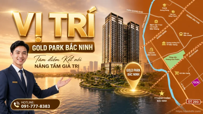 Vị trí Gold Park Bắc Ninh phường Bắc Giang